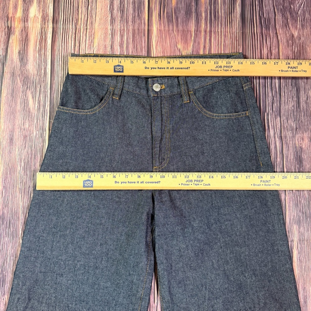 Massimo Dutti Womens Jeans EU 36 US 4 Dark‎ Denim Mid-Waist Wide Leg 5090/790 - Picture 4 of 9